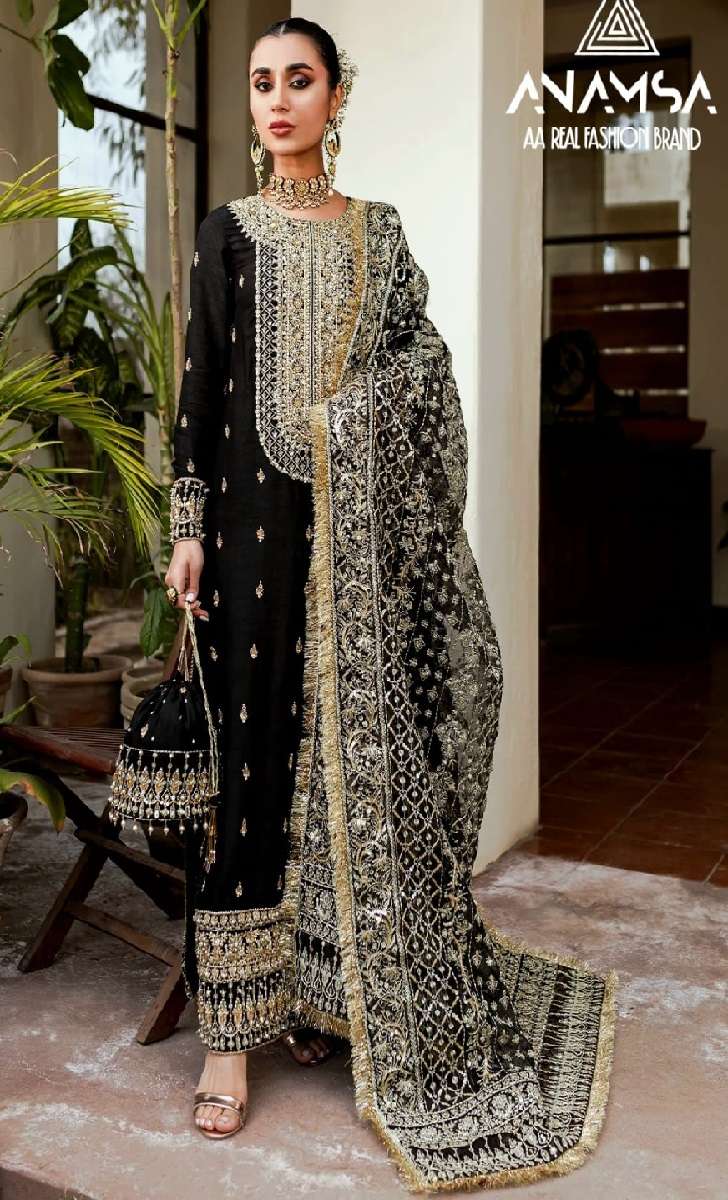 D No 294 Semi Stitched Anamsa 